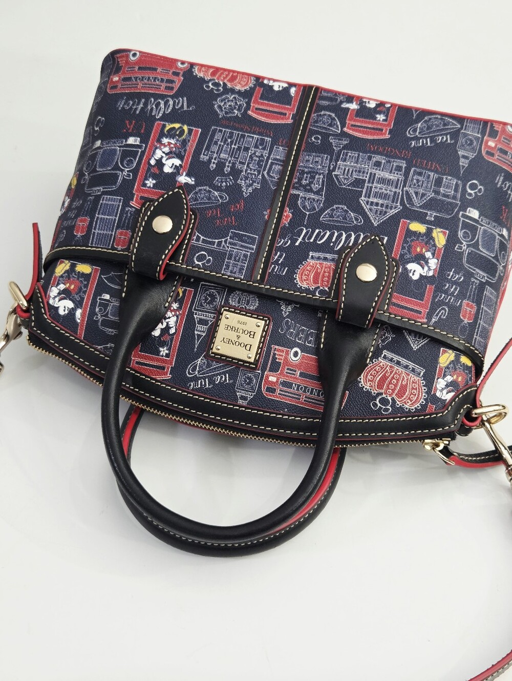 DOONEY & BOURKE DISNEY PARKS HELLO MATE UK UNITED KINGDOM SATCHEL BAG - Picture 2 of 9